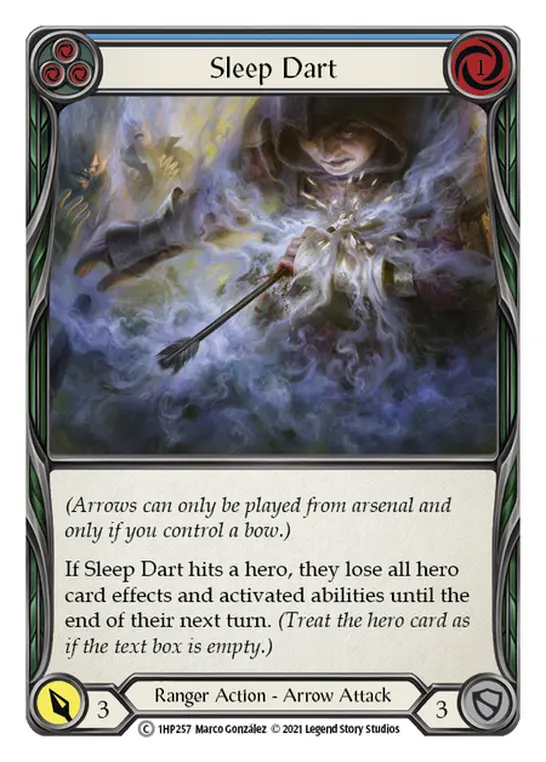 Card: Sleep Dart (blu)