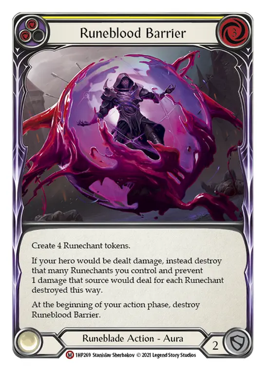 Card: Runeblood Barrier (yel)
