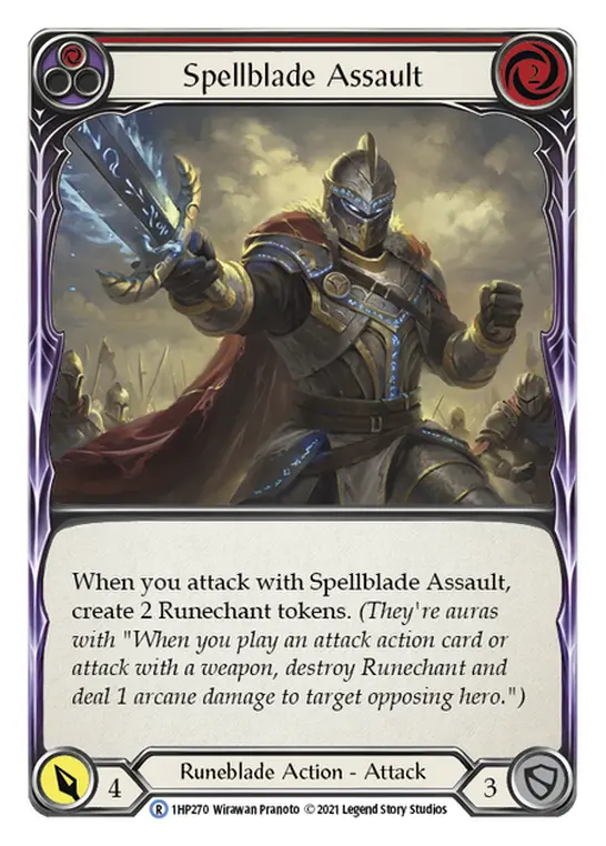 Card: Spellblade Assault (red)