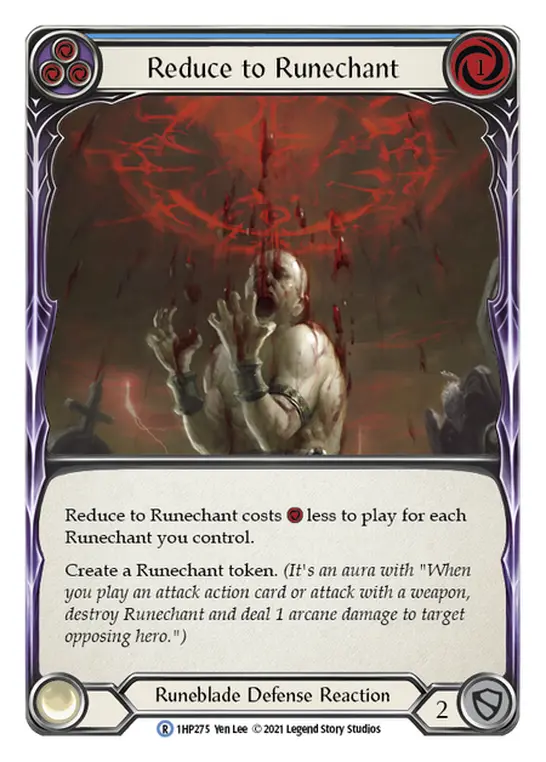 Card: Reduce to Runechant (blu)