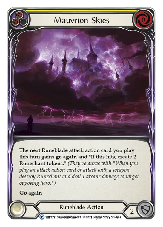 Card: Mauvrion Skies (yel)