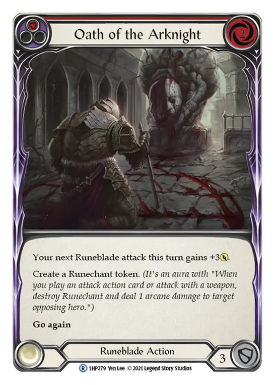 Card: Oath of the Arknight (red)