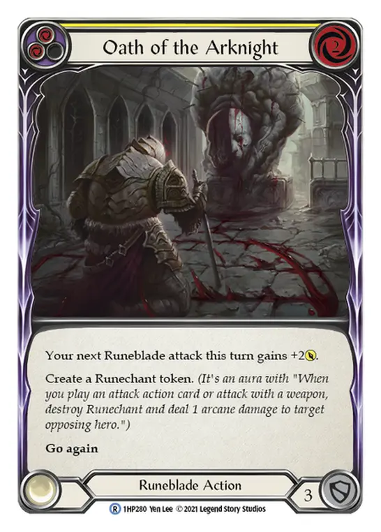 Card: Oath of the Arknight (yel)
