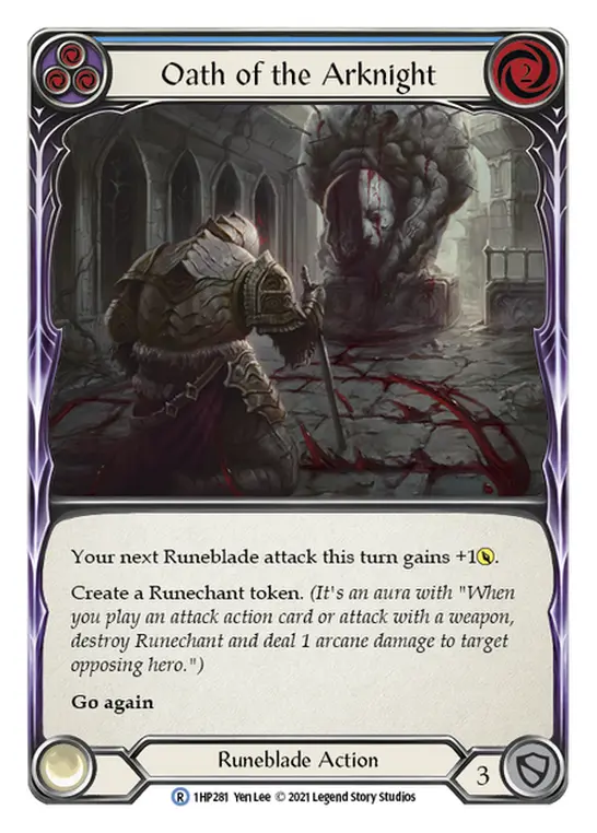 Card: Oath of the Arknight (blu)