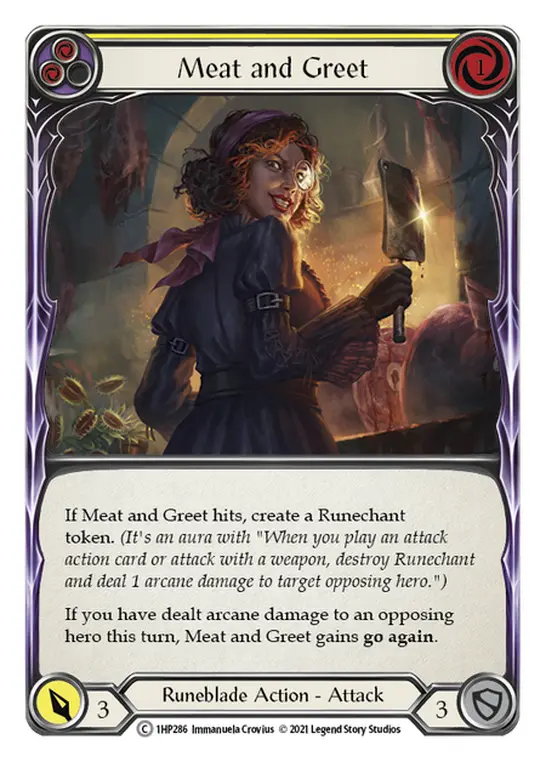 Card: Meat and Greet (yel)