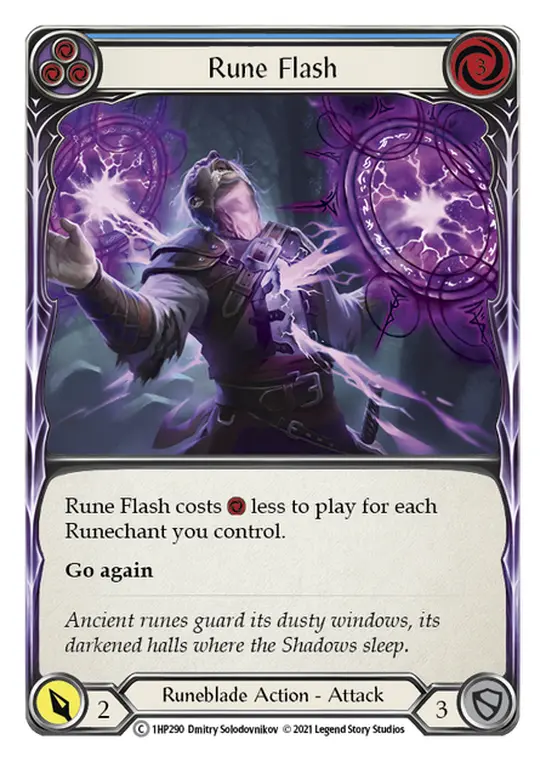 Card: Rune Flash (blu)