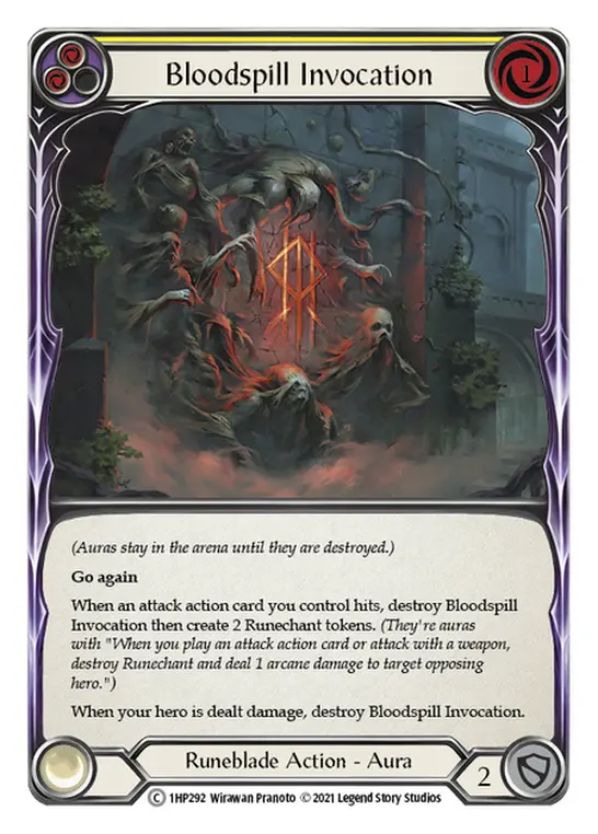 Card: Bloodspill Invocation (yel)