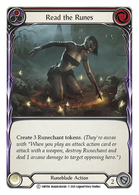 Card: Read the Runes (red)