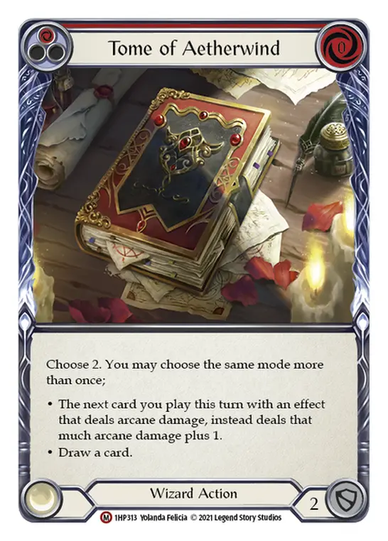 Card: Tome of Aetherwind (red)
