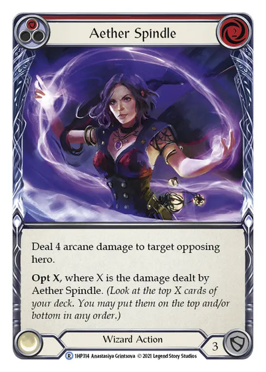 Card: Aether Spindle (red)
