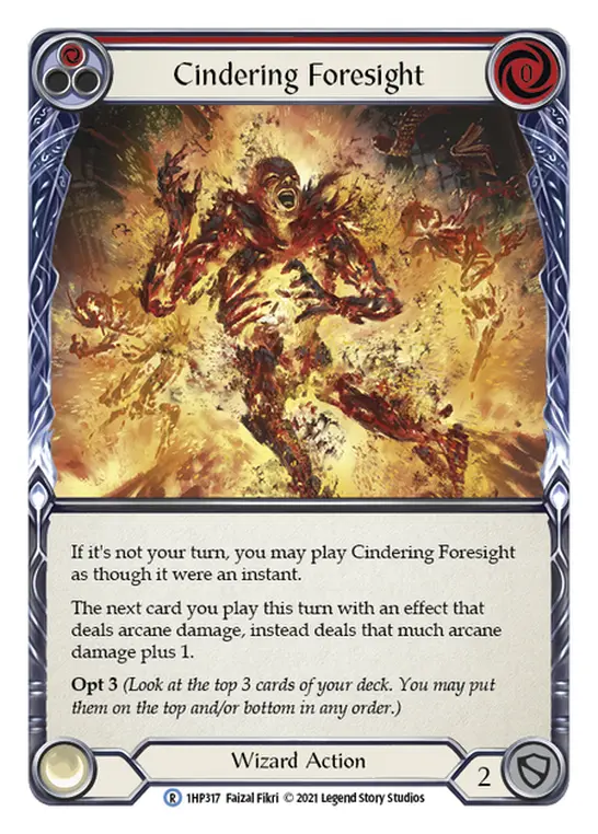 Card: Cindering Foresight (red)