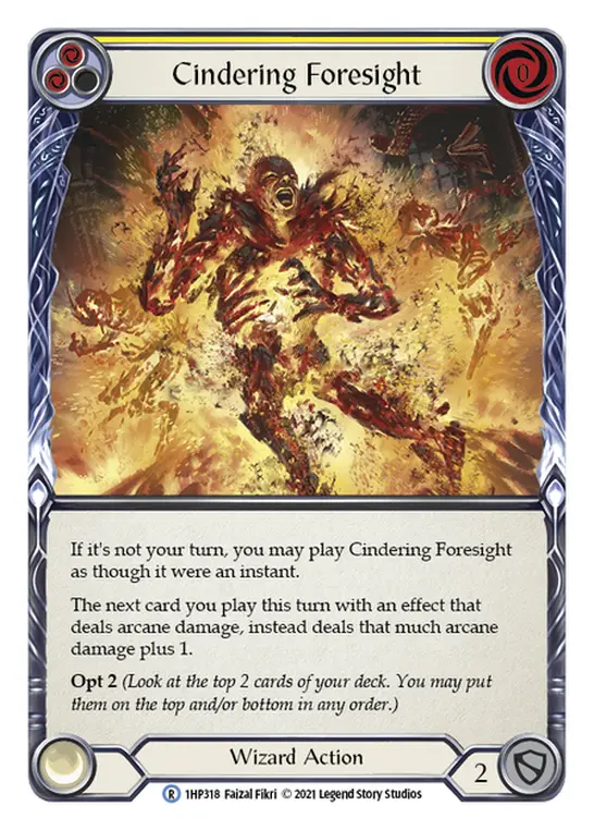 Card: Cindering Foresight (yel)
