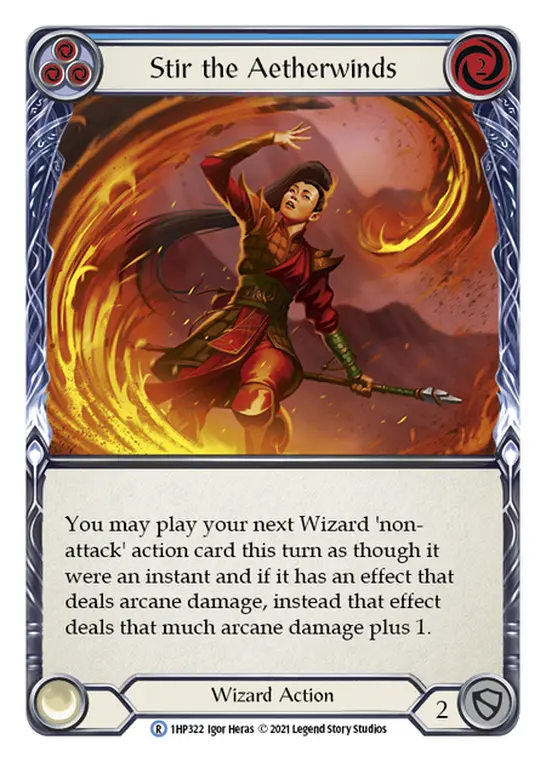 Card: Stir the Aetherwinds (blu)