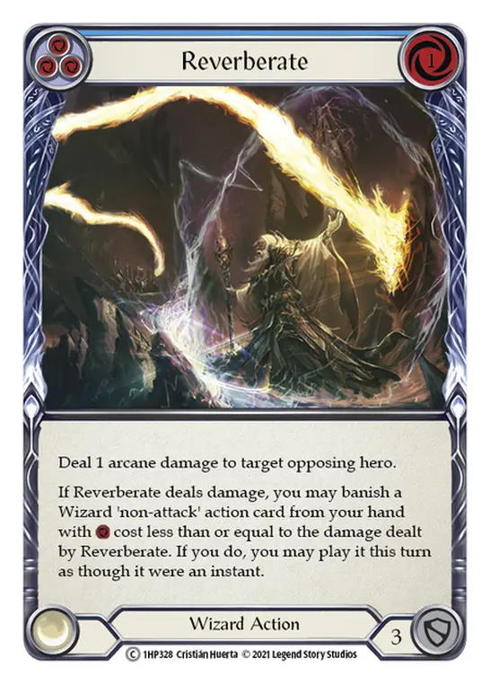 Card: Reverberate (blu)