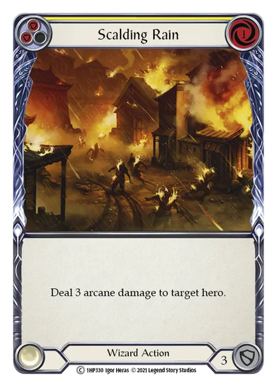 Card: Scalding Rain (yel)