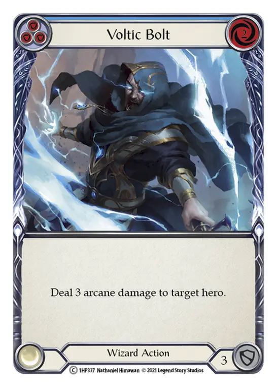 Card: Voltic Bolt (blu)