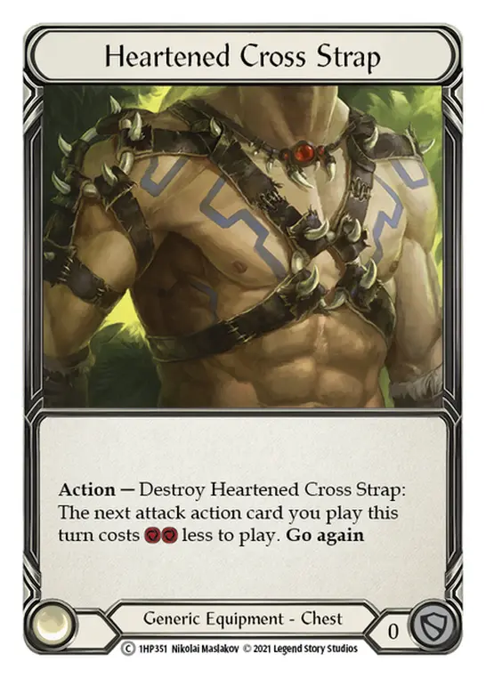Card: Heartened Cross Strap