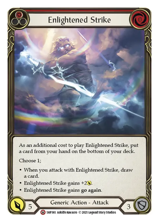Card: Enlightened Strike (red)