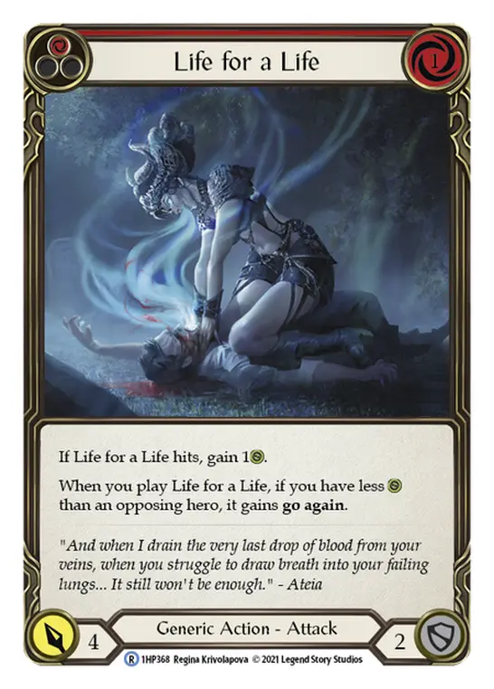 Card: Life for a Life (red)
