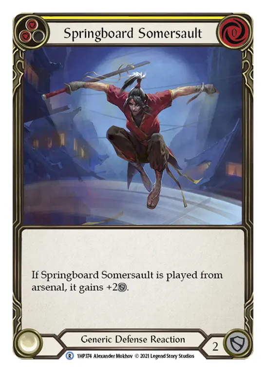 Card: Springboard Somersault (yel)