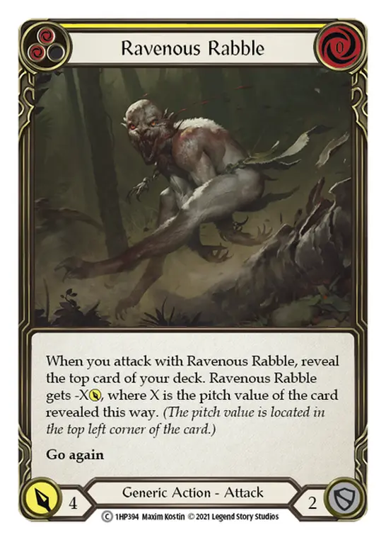 Card: Ravenous Rabble (yel)