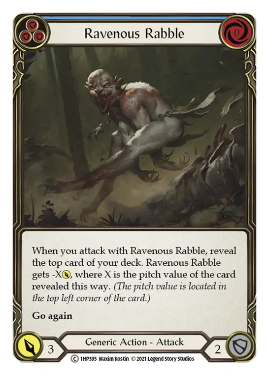 Card: Ravenous Rabble (blu)