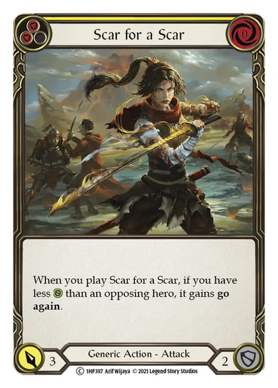 Card: Scar for a Scar (yel)