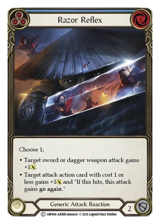 Card: Razor Reflex (blu)
