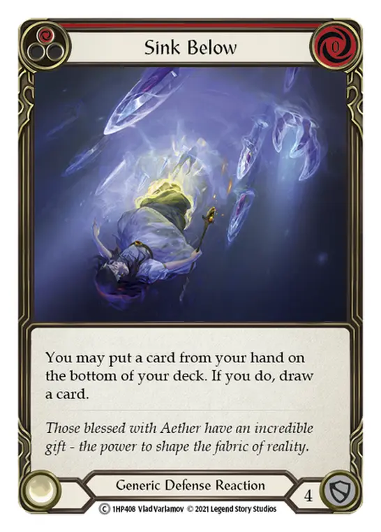 Card: Sink Below (red)