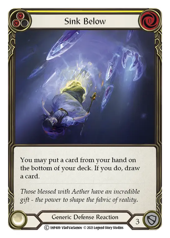 Card: Sink Below (yel)