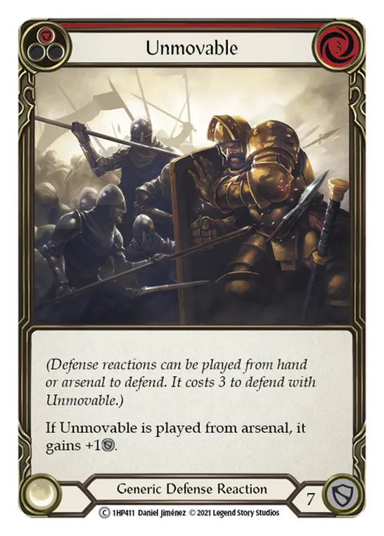 Card: Unmovable (red)