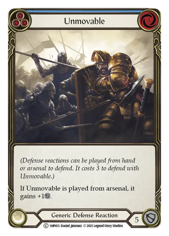 Card: Unmovable (blu)