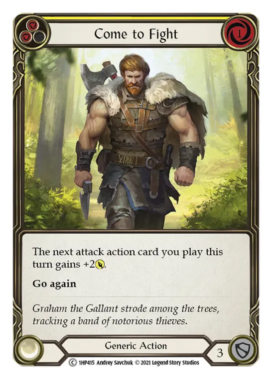 Card: Come to Fight (yel)