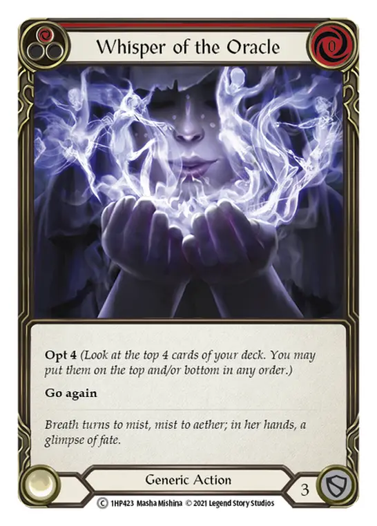 Card: Whisper of the Oracle (red)