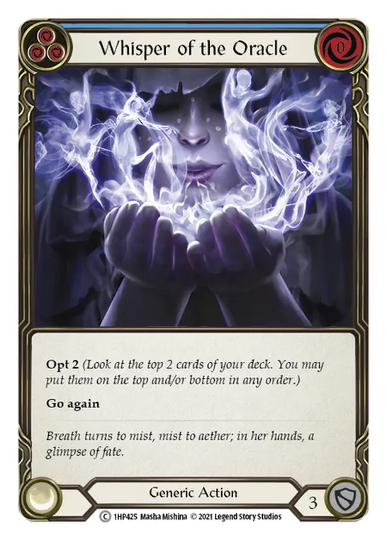 Card: Whisper of the Oracle (blu)