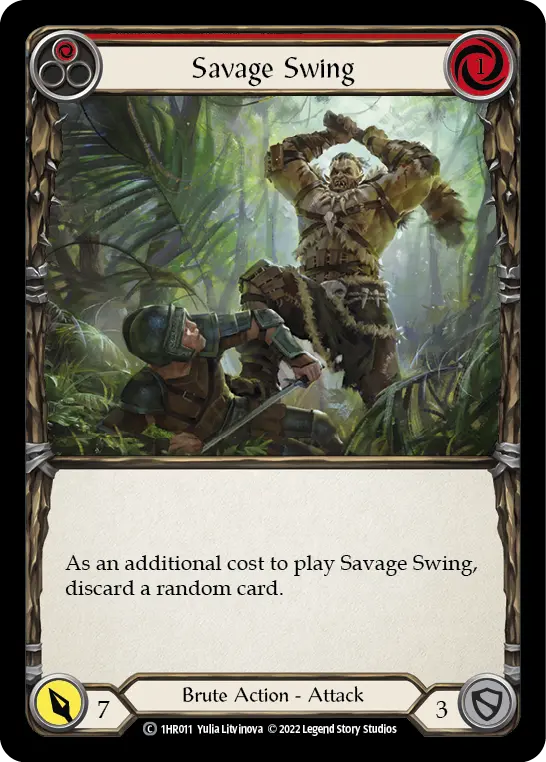 Card: Savage Swing (red)