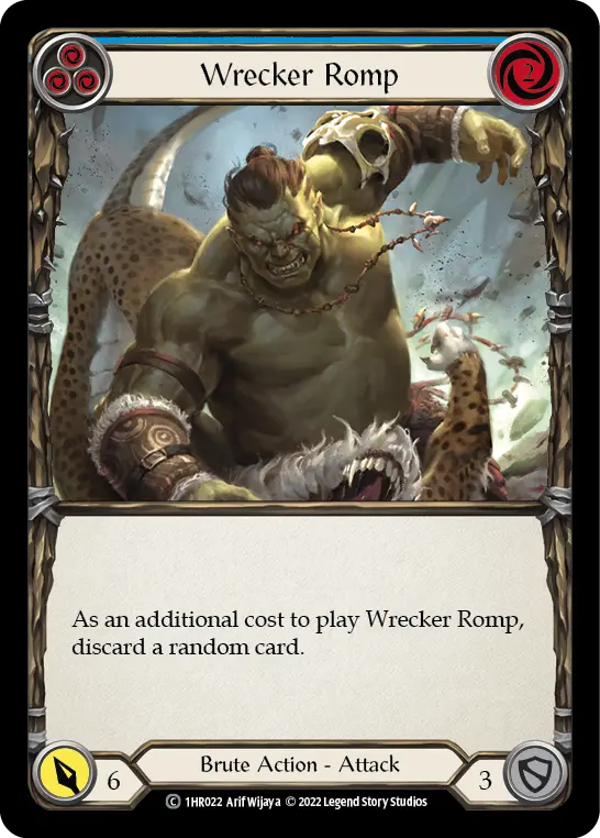 Card: Wrecker Romp (blu)