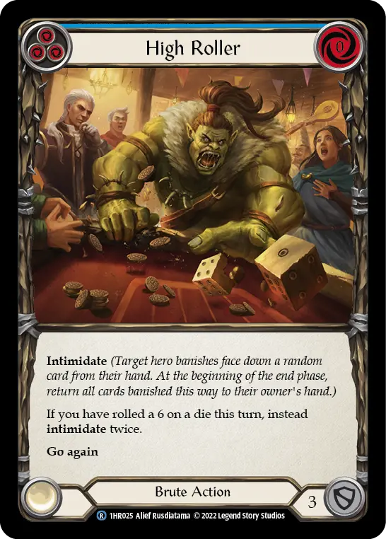 Card: High Roller (blu)