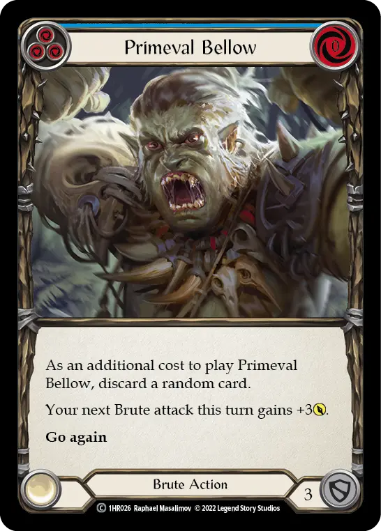 Card: Primeval Bellow (blu)