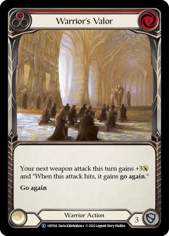 Card: Warrior's Valor (red)