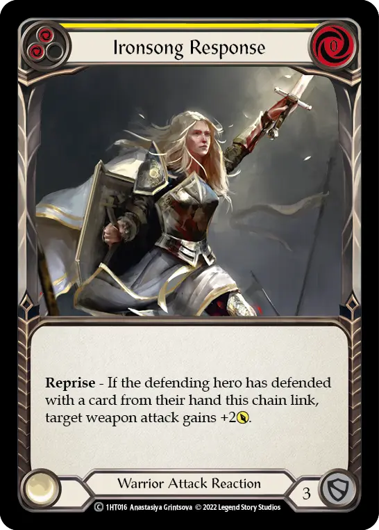 Card: Ironsong Response (yel)