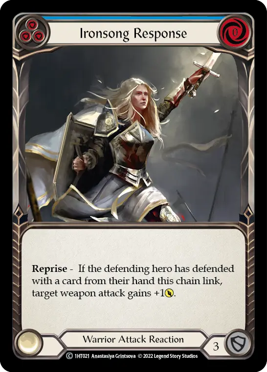 Card: Ironsong Response (blu)