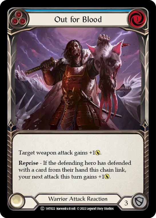 Card: Out for Blood (blu)