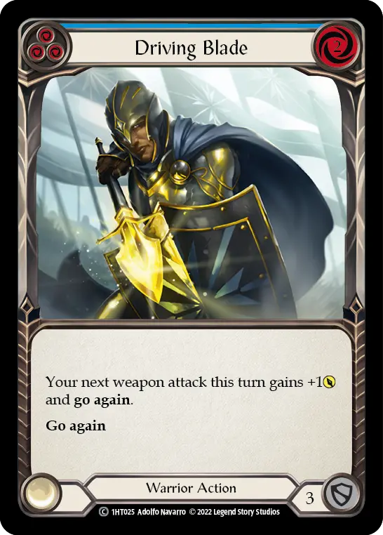 Card: Driving Blade (blu)