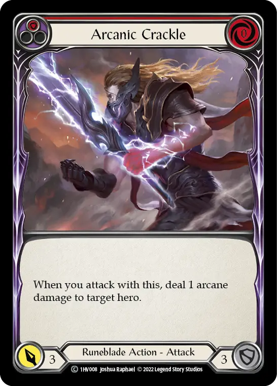 Card: Arcanic Crackle (red)