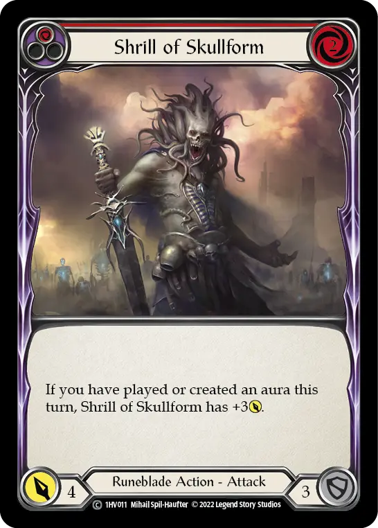 Card: Shrill of Skullform (red)