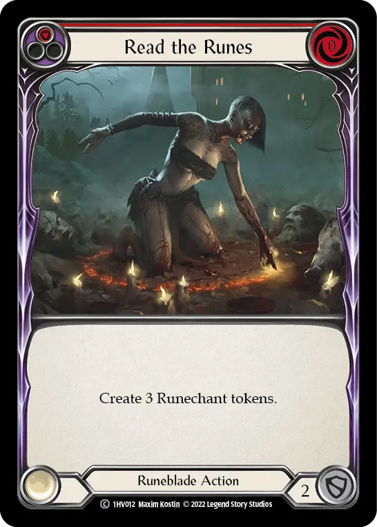 Card: Read the Runes (red)