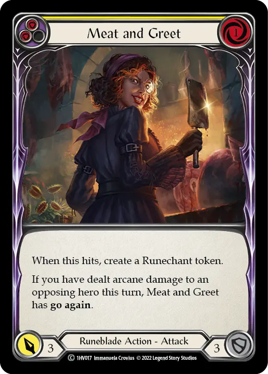 Card: Meat and Greet (yel)