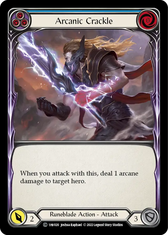 Card: Arcanic Crackle (blu)