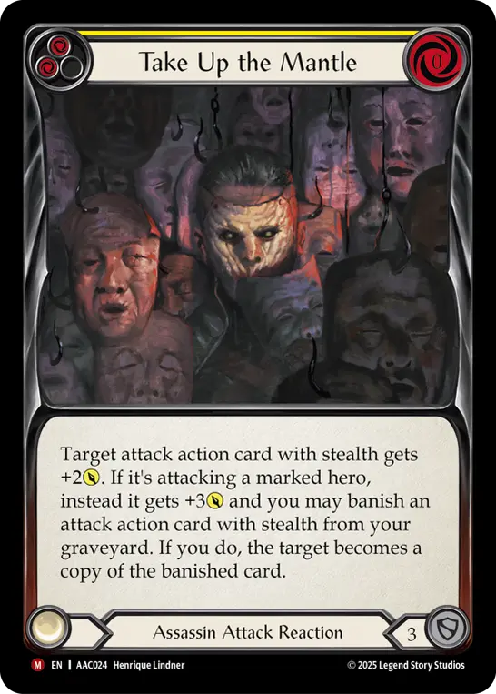 Card: Take Up the Mantle (yel)